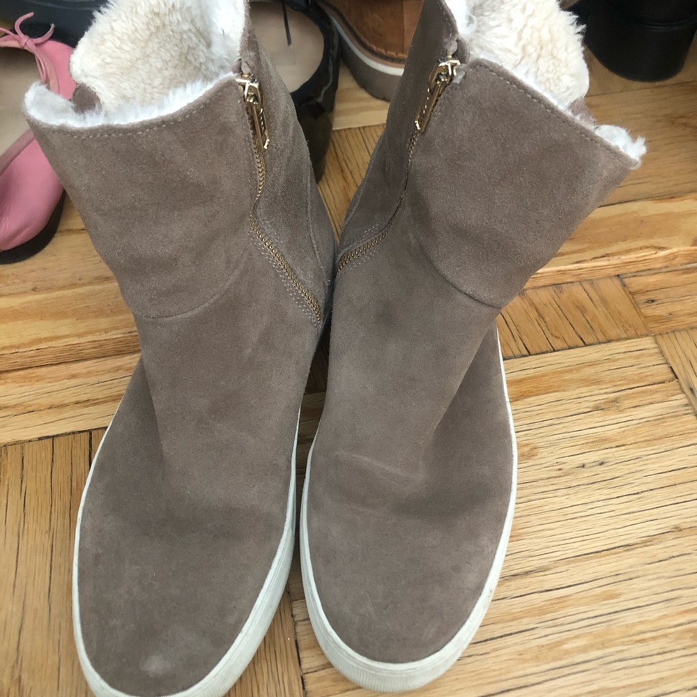 I Slides Sneaker/ Boot With Fur In Tan Color - image 1